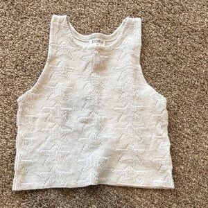 Storia Ivory Star Knit Tank